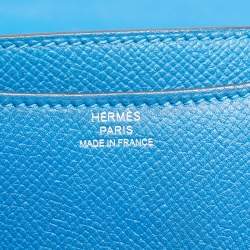 Pre Owned Hermes Mykonos Epsom Leather Palladium Finish Constance 18 Mini Bag