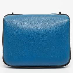 Pre Owned Hermes Mykonos Epsom Leather Palladium Finish Constance 18 Mini Bag