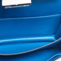 Pre Owned Hermes Mykonos Epsom Leather Palladium Finish Constance 18 Mini Bag