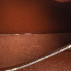 Pre Owned Hermes Noisette Evercolor Leather  Palladium Hardware Birkin 30 Bag