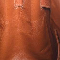 Pre Owned Hermes Noisette Evercolor Leather  Palladium Hardware Birkin 30 Bag