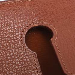 Pre Owned Hermes Noisette Evercolor Leather  Palladium Hardware Birkin 30 Bag