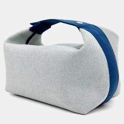 Pre Owned Hermes Grey Fabric Cabriolet Bride A Brac Case