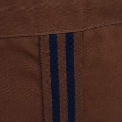 Pre Owned Hermes Brown Cotton Furutto Pouch