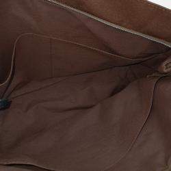 Pre Owned Hermes Brown Cotton Furutto Pouch