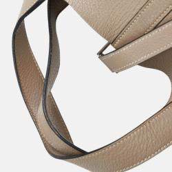 Pre Owned Hermes Picotin 18 Etoupe Grey Taurillon Clemence Handbag