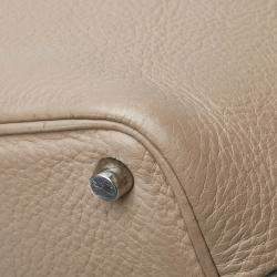 Pre Owned Hermes Picotin 18 Etoupe Grey Taurillon Clemence Handbag