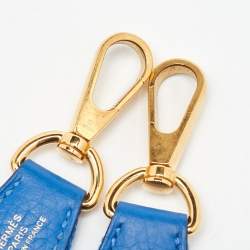 Pre Owned Hermès Bleu France Taurillon Clemence Leather Evelyne TPM Bag