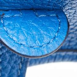 Pre Owned Hermès Bleu France Taurillon Clemence Leather Evelyne TPM Bag