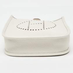 Pre Owned Hermès Gris Pale Taurillon Clemence Leather Evelyne TPM Bag