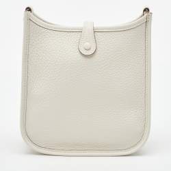Pre Owned Hermès Gris Pale Taurillon Clemence Leather Evelyne TPM Bag