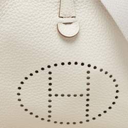 Pre Owned Hermès Gris Pale Taurillon Clemence Leather Evelyne TPM Bag