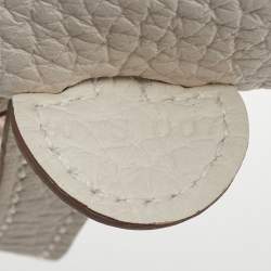 Pre Owned Hermès Gris Pale Taurillon Clemence Leather Evelyne TPM Bag