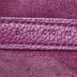 Pre Owned Hermes Anemone Taurillon Maurice Leather Gold Finish Picotin Lock 22 Bag