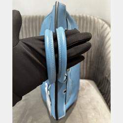 Pre Owned Hermes Birkin 35 Blue Togo Leather Tote Bag