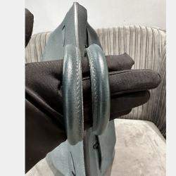 Pre Owned Hermes Birkin 35 Pine Green Togo Leather Handbag