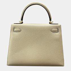 Pre Owned Hermes Kelly 28 Trench Epsom Leather Handbag