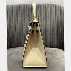 Pre Owned Hermes Kelly 28 Trench Epsom Leather Handbag