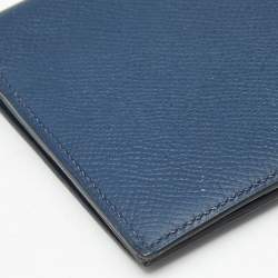 Pre Owned Hermes Bleu de Malte Epsom Leather MC² Fleming Long Wallet