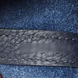 Pre Owned Hermès Bleu Nuit/Bleu France Taurillon Clemence Leather Picotin Lock 18 Bag