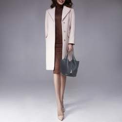 Pre Owned Hermès Bleu Nuit/Bleu France Taurillon Clemence Leather Picotin Lock 18 Bag