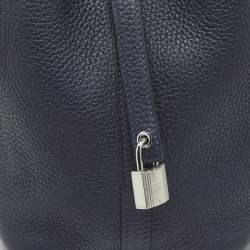 Pre Owned Hermès Bleu Nuit/Bleu France Taurillon Clemence Leather Picotin Lock 18 Bag