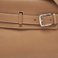 Pre Owned Hermes Gold Togo Leather Palladium Finished Eribelt Bag