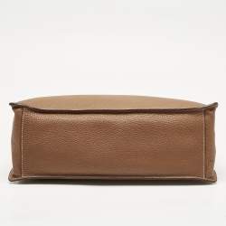 Pre Owned Hermes Gold Togo Leather Palladium Finished Eribelt Bag