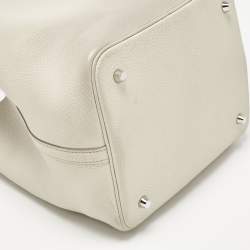 Pre Owned Hermès Craie Clemence Leather Picotin Lock 22 Bag