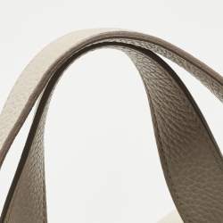 Pre Owned Hermès Craie Clemence Leather Picotin Lock 22 Bag