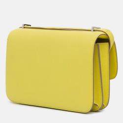 Pre Owned Hermes Constance Elan 25 Soufre Epsom Leather Shoulder Bag