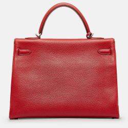 مملوكة مسبقًا Hermes Kelly 35 Togo Leather Top Handle Bag