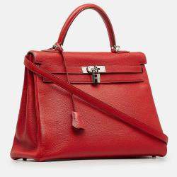 مملوكة مسبقًا Hermes Kelly 35 Togo Leather Top Handle Bag