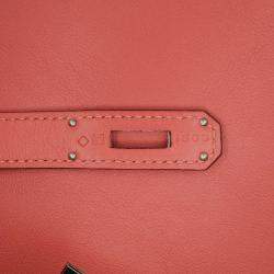Pre Owned Hermes Jypsiere 28 Sanguine Swift Leather Crossbody Bag