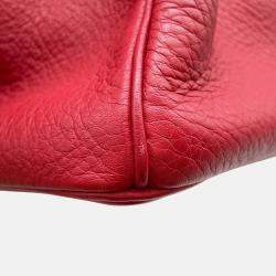 Pre Owned Hermes Birkin 35 Rouge Casaque Taurillon Clemence Tote Bag