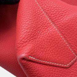 Pre Owned Hermes Double Sens 45 Rose Jaipur/Sanguine Taurillon Clemence Tote Bag