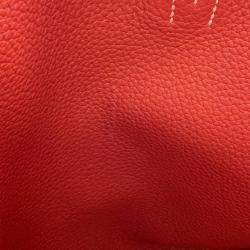 Pre Owned Hermes Double Sens 45 Rose Jaipur/Sanguine Taurillon Clemence Tote Bag