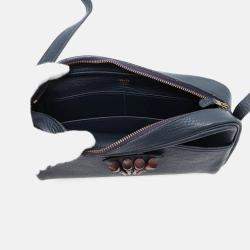 Pre Owned Hermes Golf Tee Navy Fjord Leather Shoulder Bag