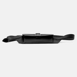Pre Owned Hermes Elan Pocket 24 Black Swift Leather Epsom Belt Bag