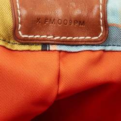 Pre Owned Hermes Gold Musardine Silk and Barenia Leather Fourbi 20 Pouch