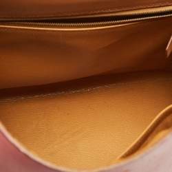 Pre Owned Hermes Rouge H/Rouge Vif/Naturel Box Leather Gold Finish Kelly Sellier 32 Bag