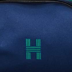 Pre Owned Hermes Marine Toile H Canvas Small Bride-a-Brac Case