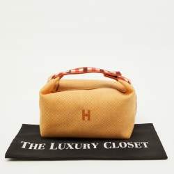 مملوكة مسبقًا Hermès Fauve Toile H Canvas Large Bride-a-Brac Au Carre Model Case