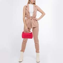 Pre Owned Hermes Hibiscus Toile H Canvas Large Bride-a-Brac Model Case