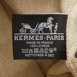 Pre Owned Hermes Hibiscus Toile H Canvas Large Bride-a-Brac Model Case