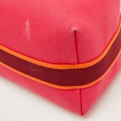 Pre Owned Hermes Hibiscus Toile H Canvas Large Bride-a-Brac Model Case