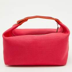 Pre Owned Hermes Hibiscus Toile H Canvas Large Bride-a-Brac Model Case