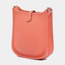 Pre Owned Hermes Evelyne TPM Clemence Leather Crossbody Bag