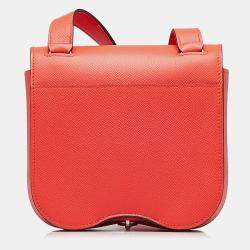 Pre Owned Hermes Mini Della Cavalleria Pink Tone Epsom Leather Shoulder Bag