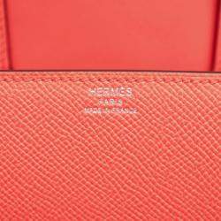 Pre Owned Hermes Mini Della Cavalleria Pink Tone Epsom Leather Shoulder Bag